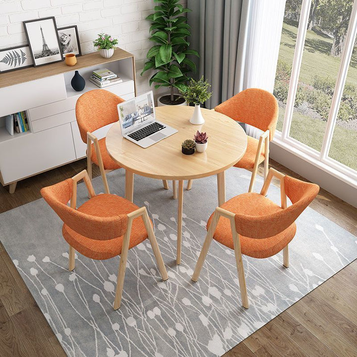 Dining chair with ergonomic upholstery and modern design Stornfield