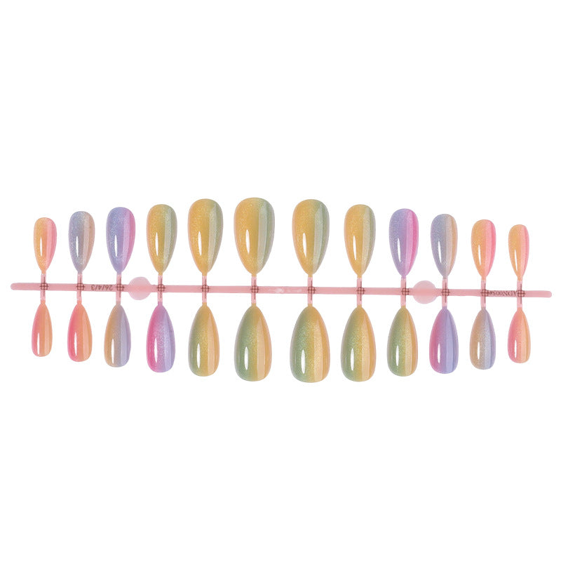 Creative nail set with shimmering ombre effects Stornfield