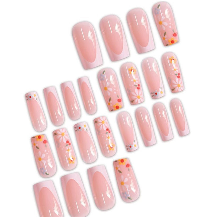 Floral Acrylic Nail Art Stornfield