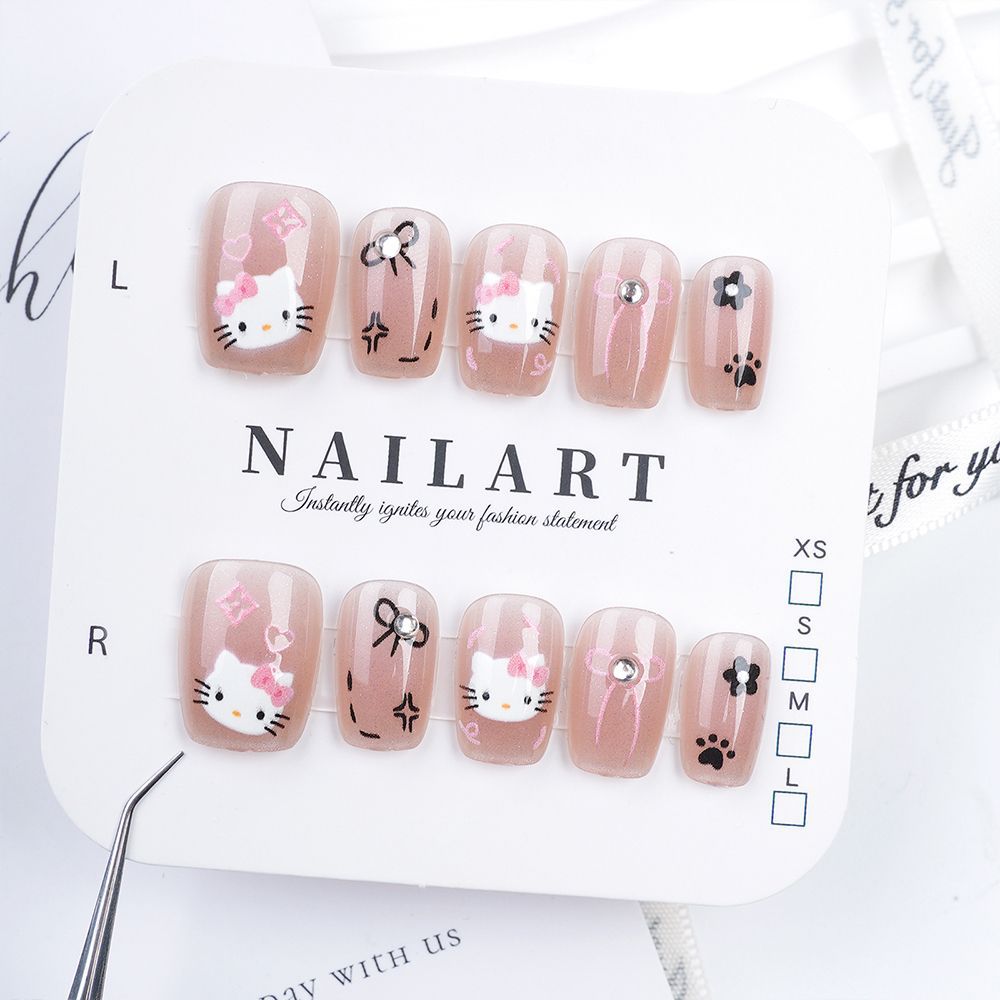 Artistic 3D Butterfly Press-On Nail Set Stornfield