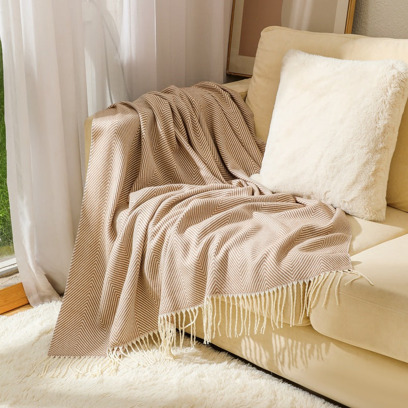 Women's stylish and soft zigzag blanket Stornfield