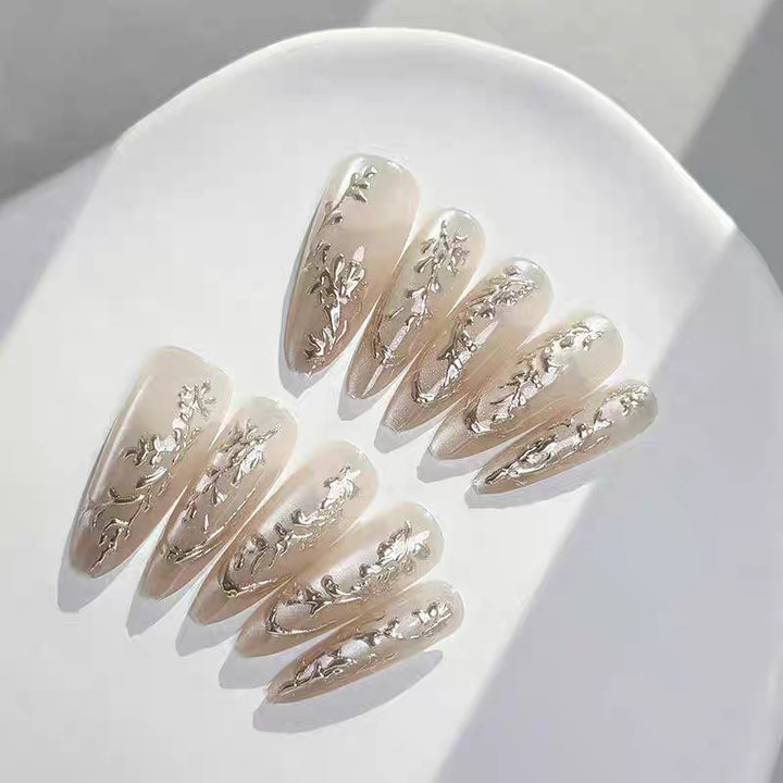 Artistic Sculpted Press-On Nails Stornfield