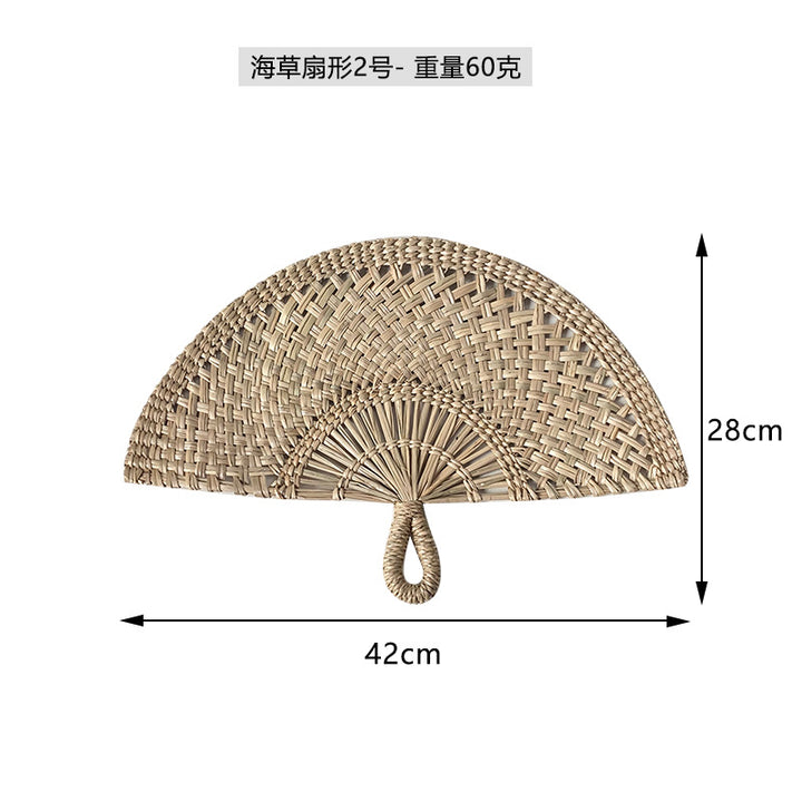 Ladies hand-woven fan made of natural material Stornfield