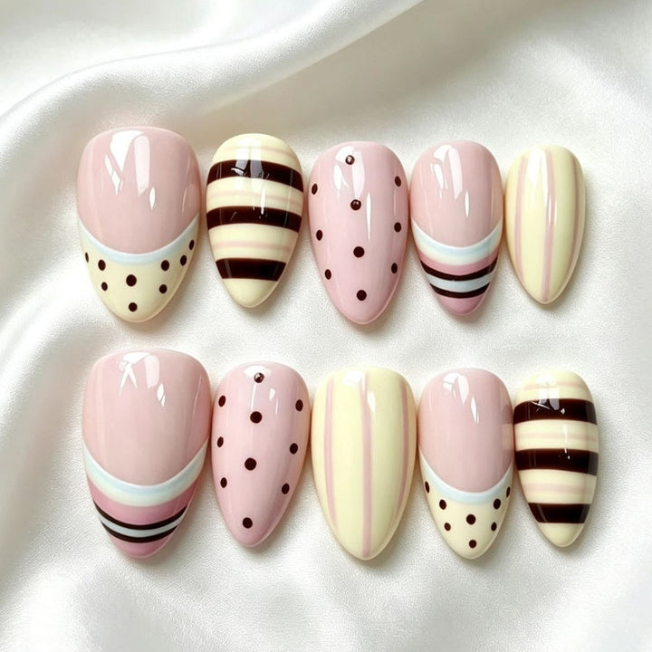 Artificial nails with modern patterns Stornfield