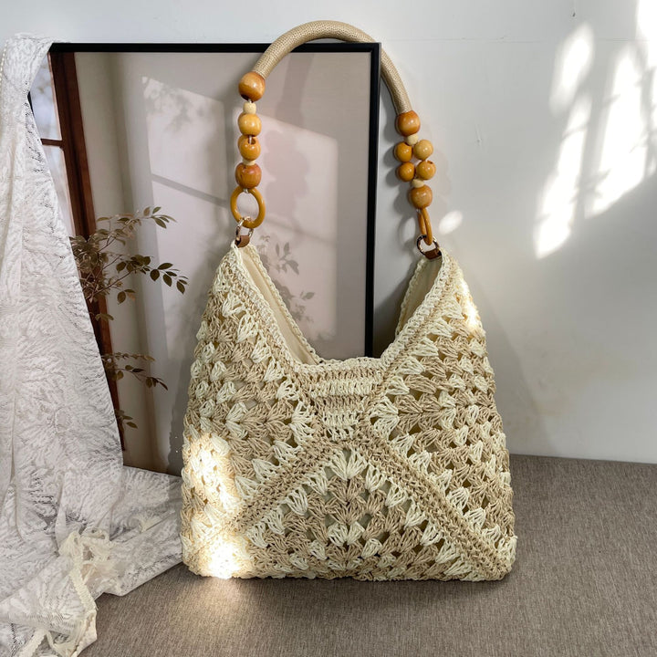 Hand-knotted Tote Bag in Boho Style Stornfield