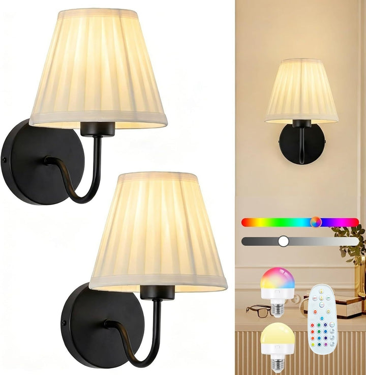 Modern Fabric Wall Sconce