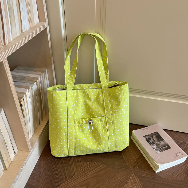 Versatile Polka Dot Tote Bag
