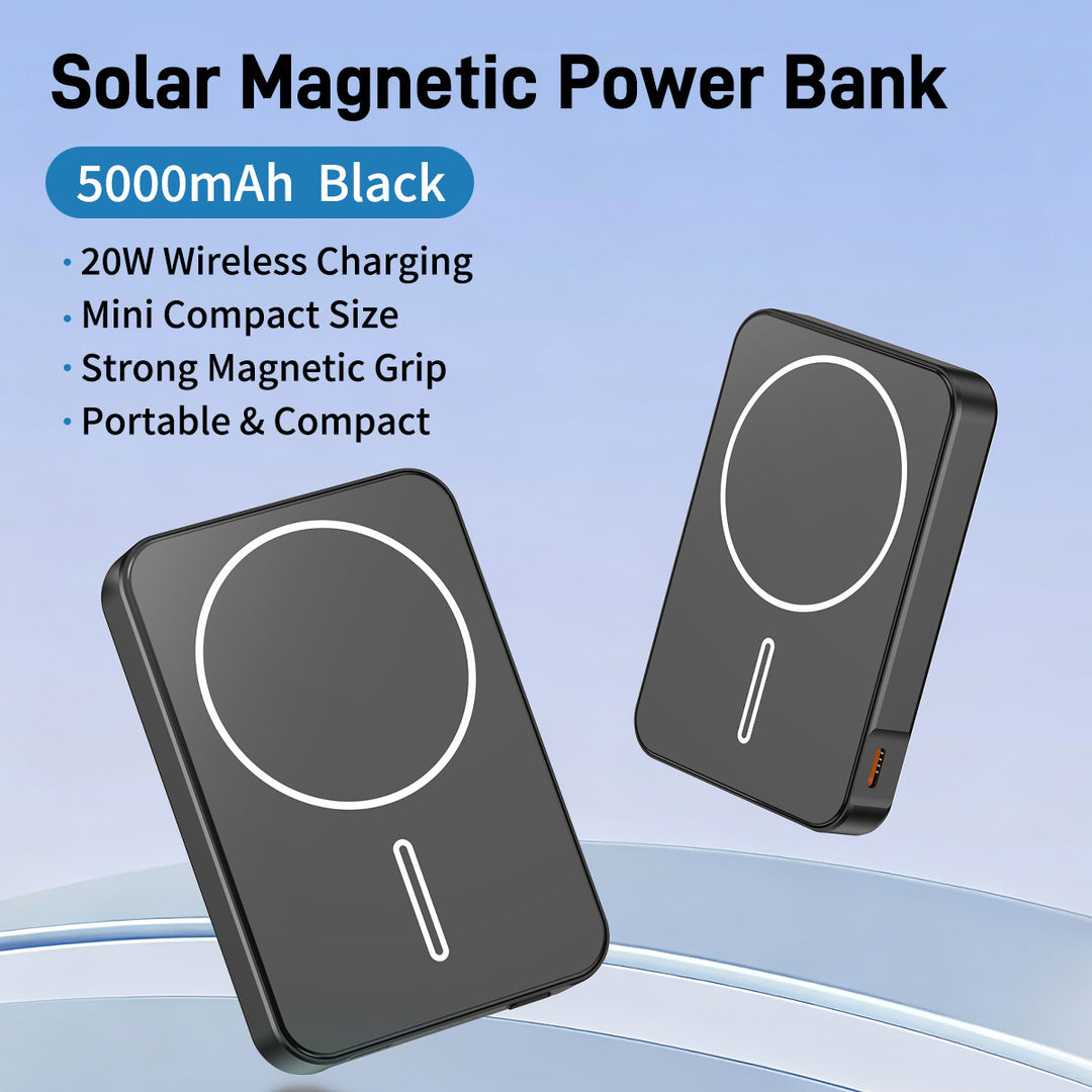 Solar-powered power bank with fast charging function and LED light Stornfield