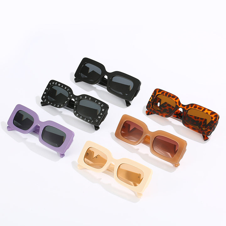 Women's fashionable square sunglasses with stylish metal embellishment Stornfield