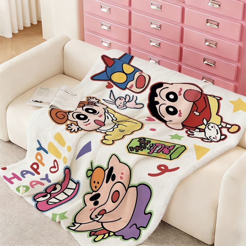 Cartoon Character Fleece Throw Blanket