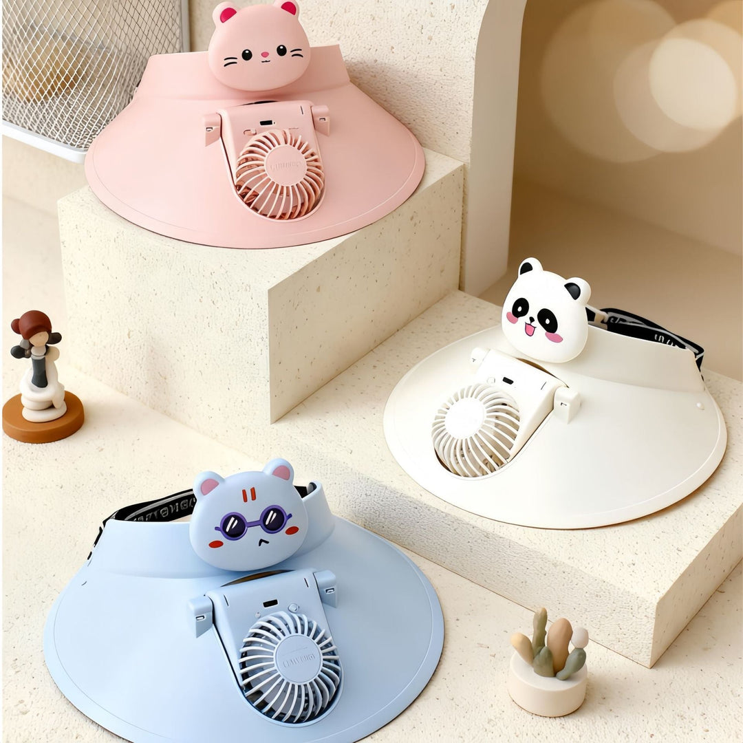 Ladies Portable Hand Fan with Cute Animal Design Stornfield