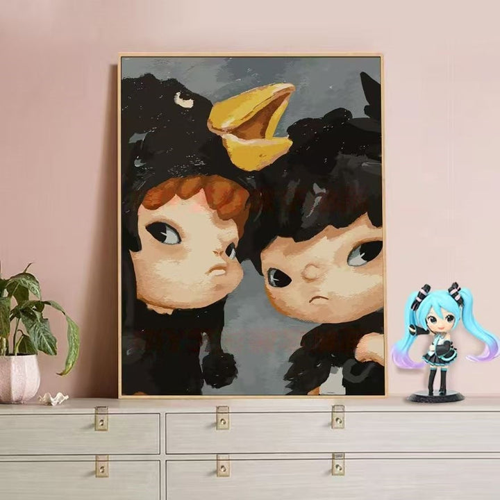 Playful Character Illustration Canvas Art Stornfield