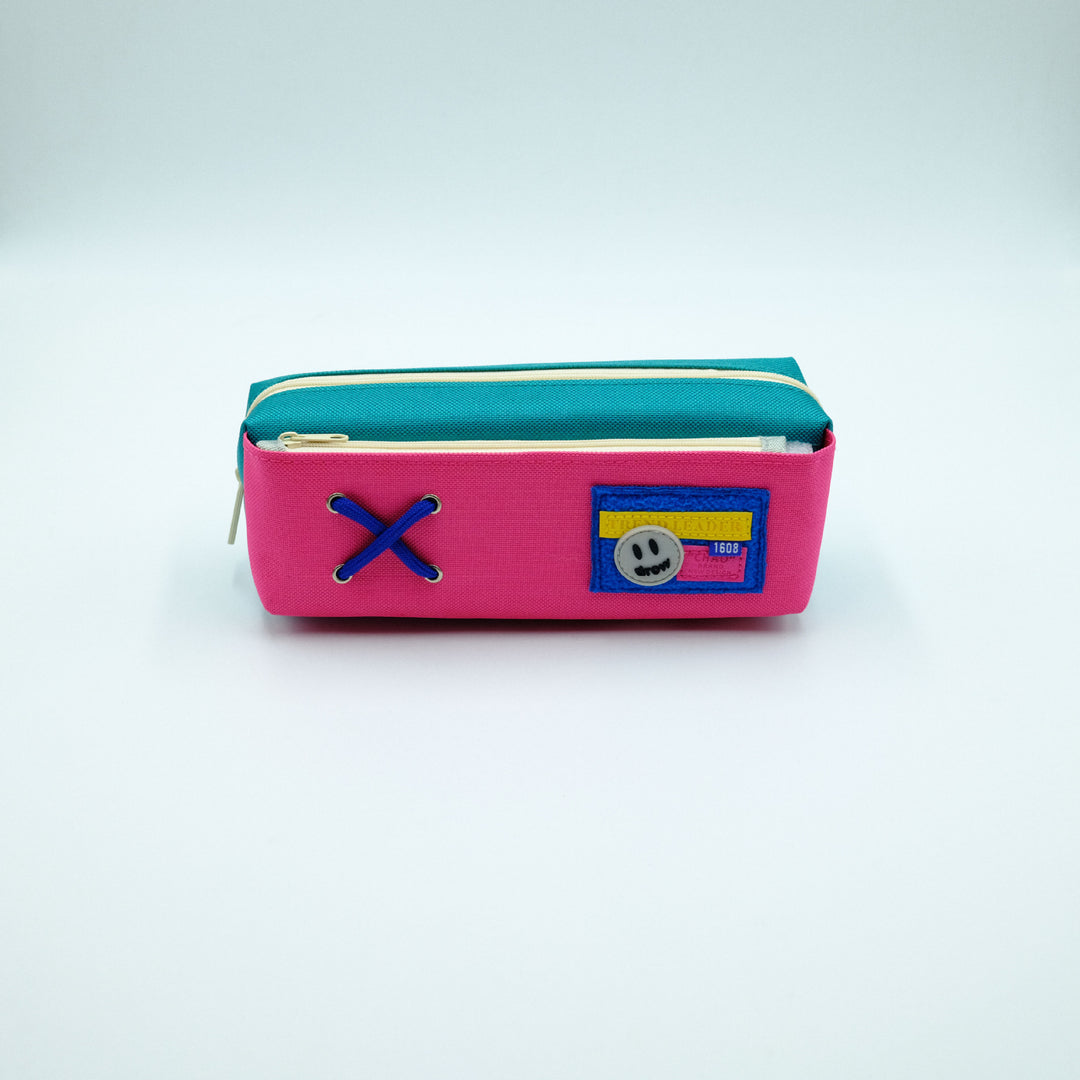 Trendy Canvas Zippered Pencil Case