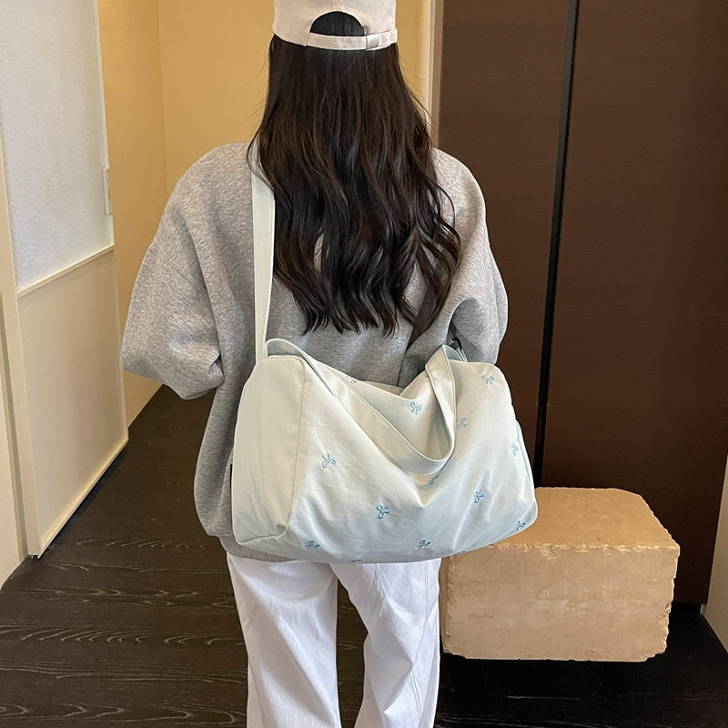 Stylish Embroidered Sports Duffle Bag