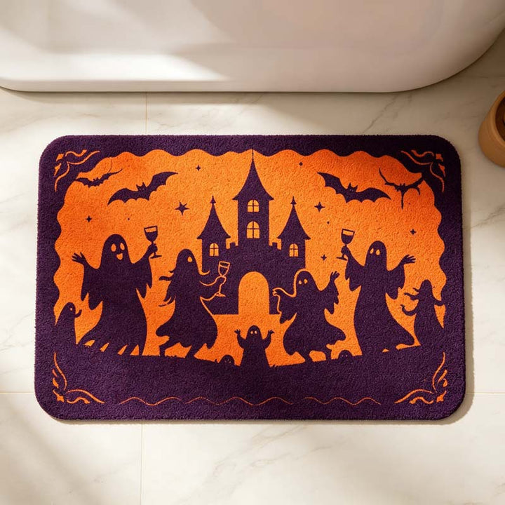 Halloween-Themed Soft Bath Mat for Bathroom