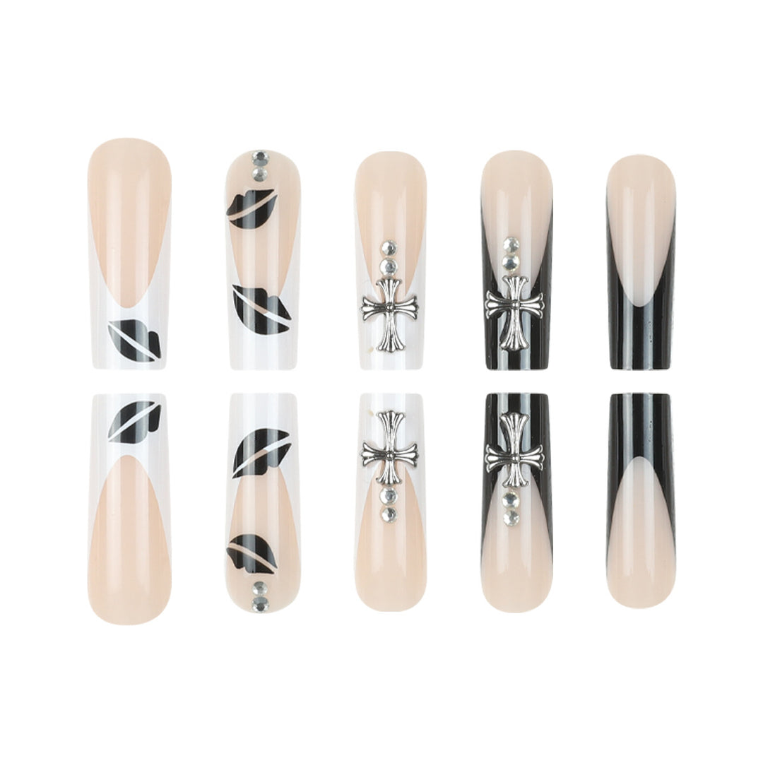 Illustrated Stiletto Press-On Nails Stornfield