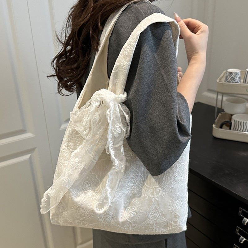 Embroidered Reusable Shopping Tote