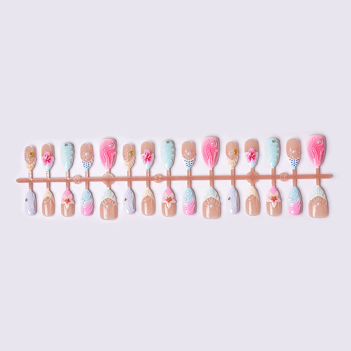 Handmade Artistic Press-On Nail Set