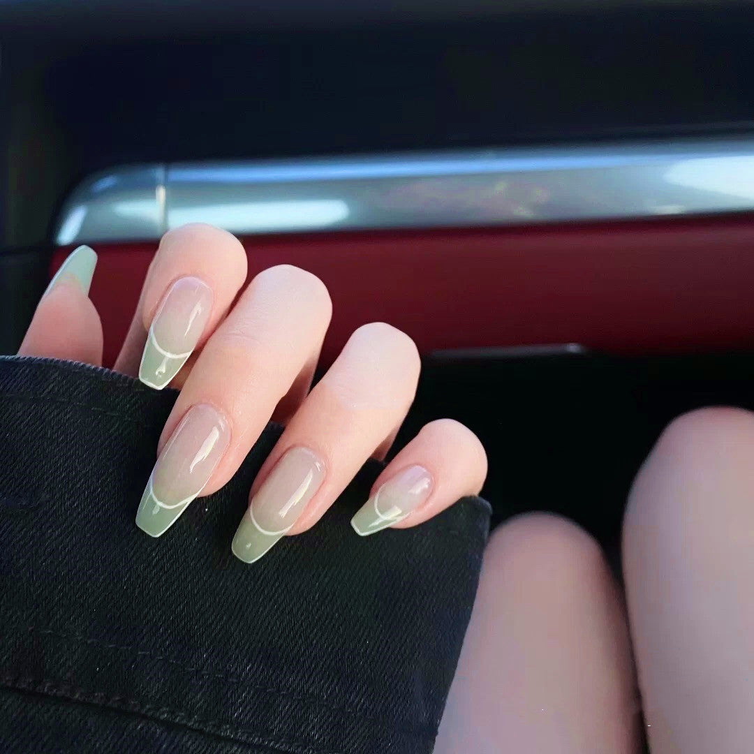 French Tip Press-On Nail Set