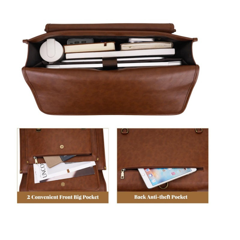 Elegant Laptop Briefcase with Multifunctional Compartments Stornfield