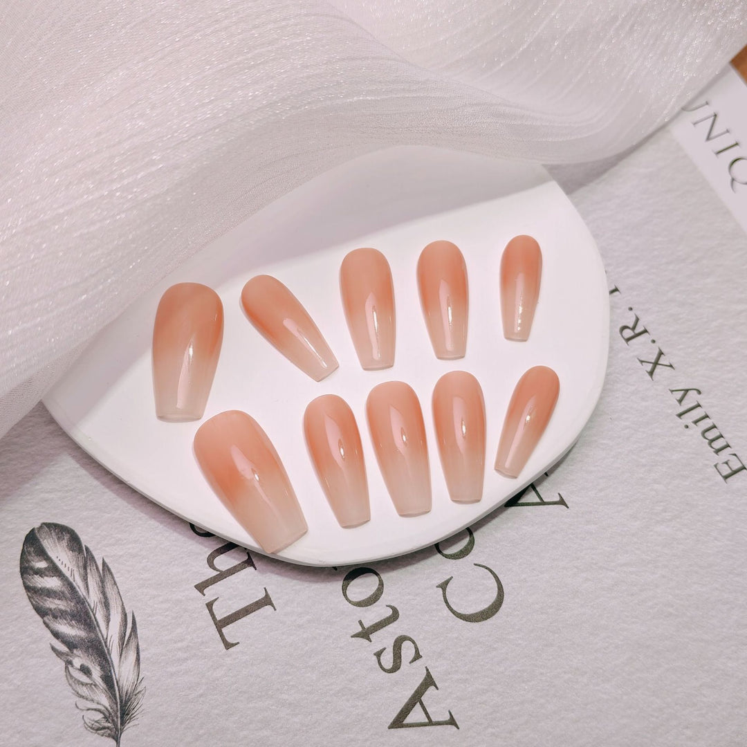 Elegant French Tip Press-On Nails Stornfield