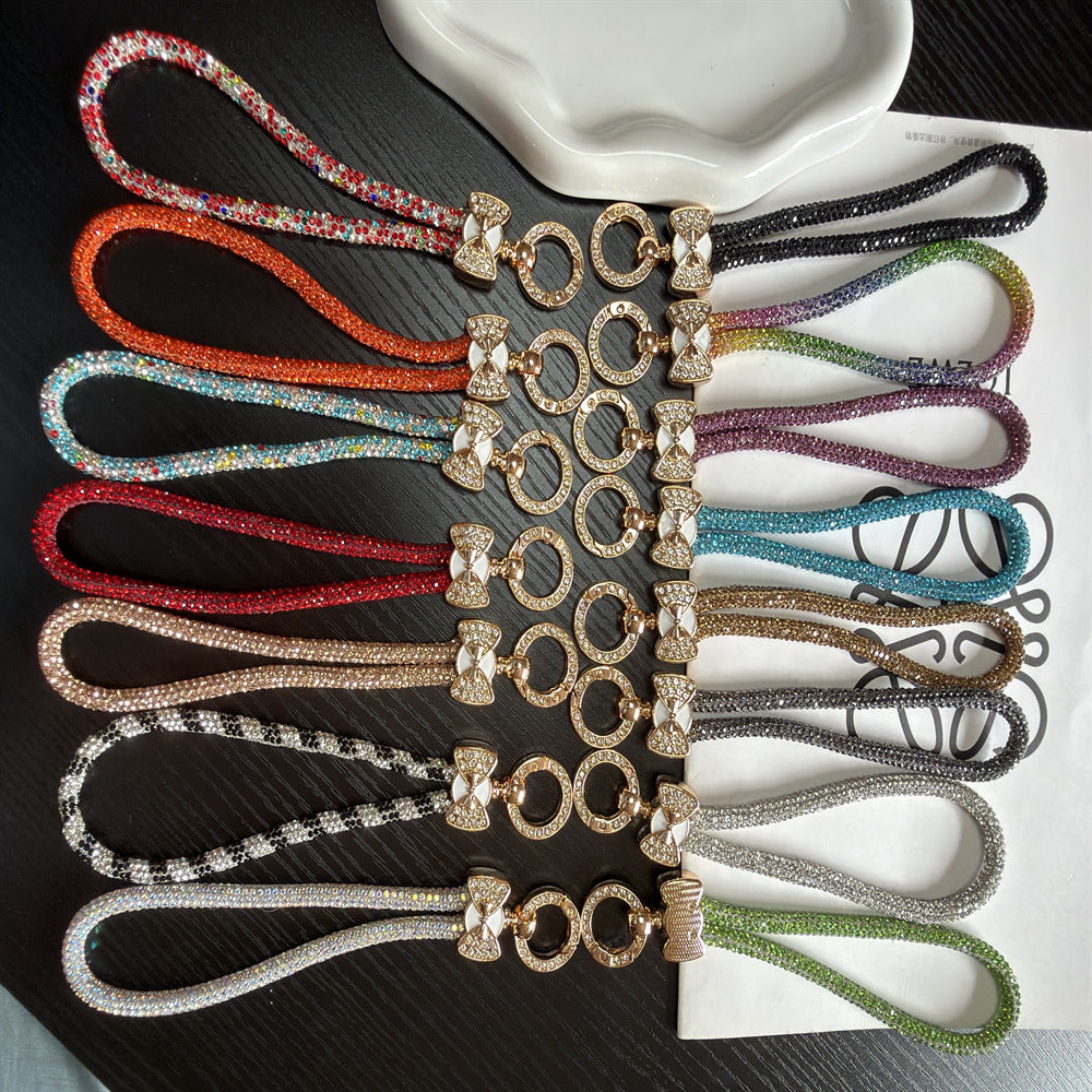 Rhinestone-Embellished Eyewear Holder Stornfield
