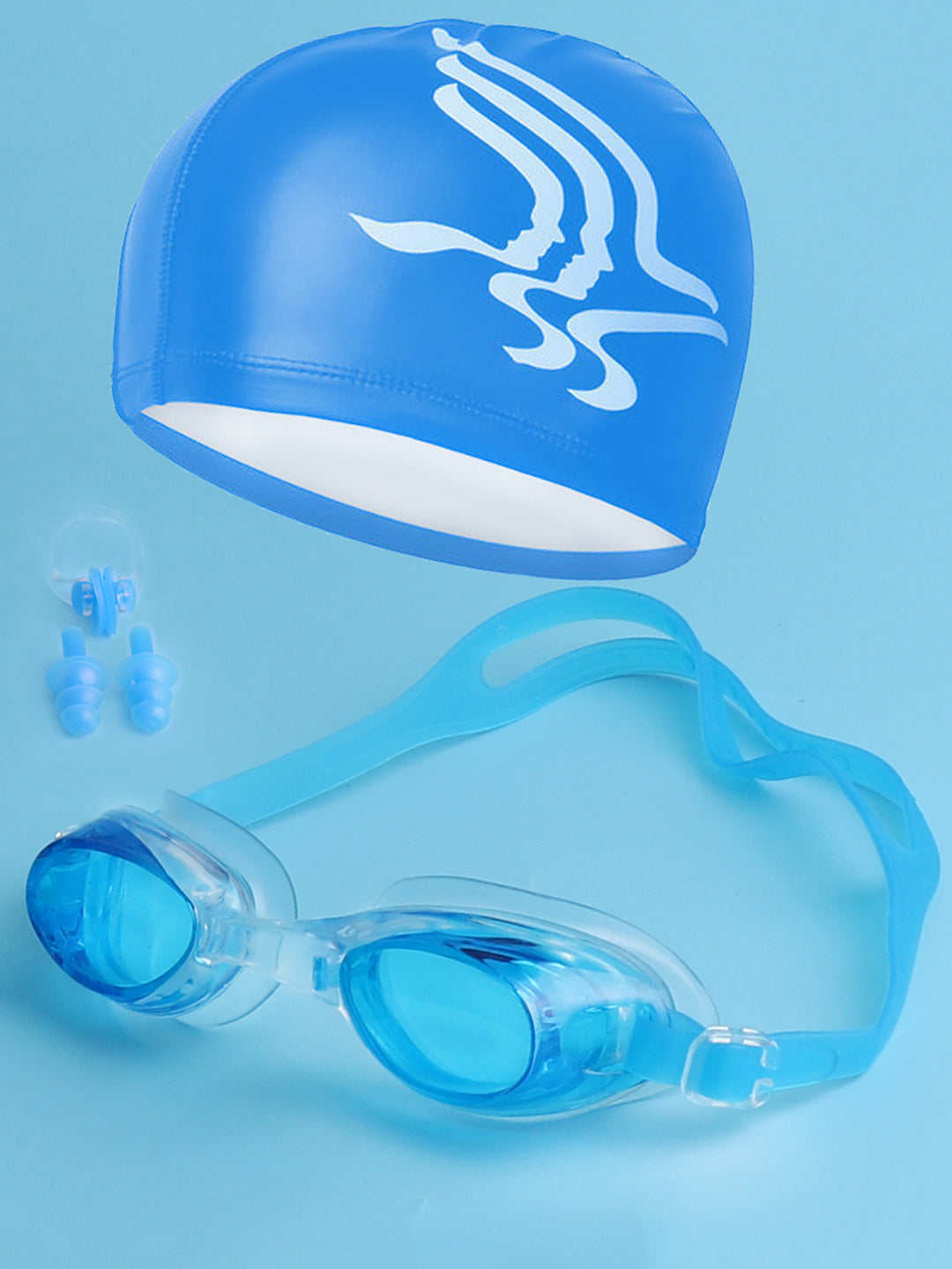 Swim set with comfortable swim cap and ear protection Stornfield