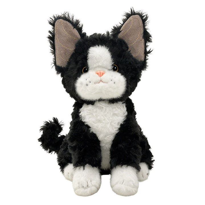 Plush Sitting Tuxedo Cat Collectible Cuddle Toy Stornfield