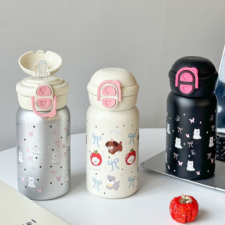 Women’s creative drinking bottle with safe closure mechanisms Stornfield