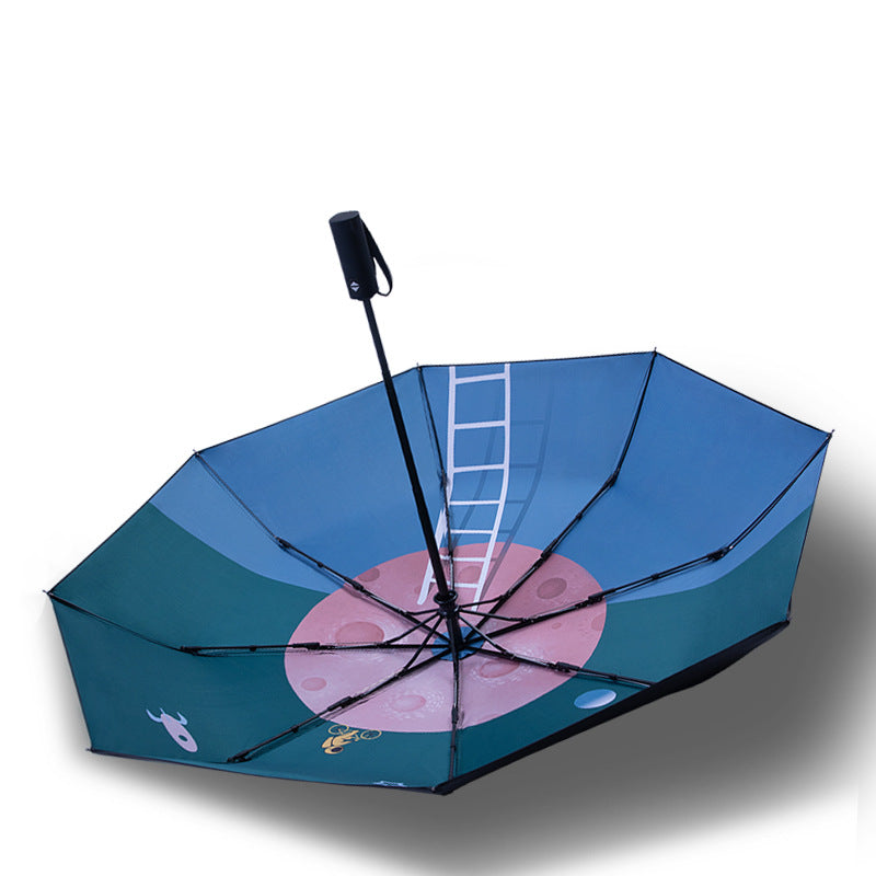Unisex Automatic Travel Umbrella with Creative Design Stornfield