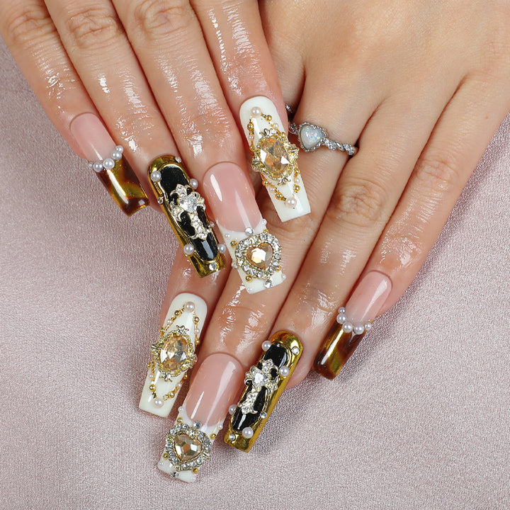 Artificial nail set with exquisite decorations Stornfield