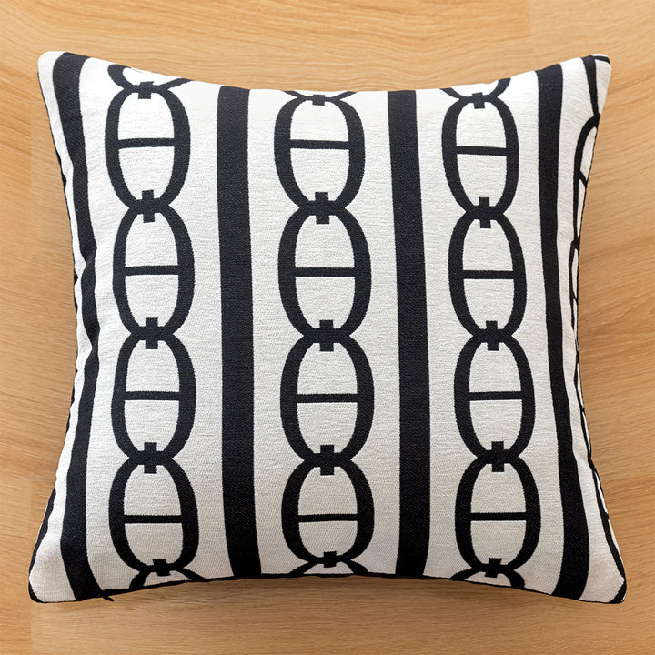 Luxurious decorative pillow made of faux fur