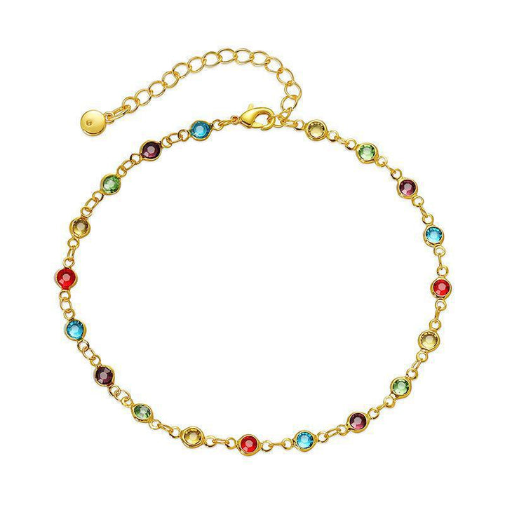 Colorful Gemstone Ankle Bracelet Stornfield