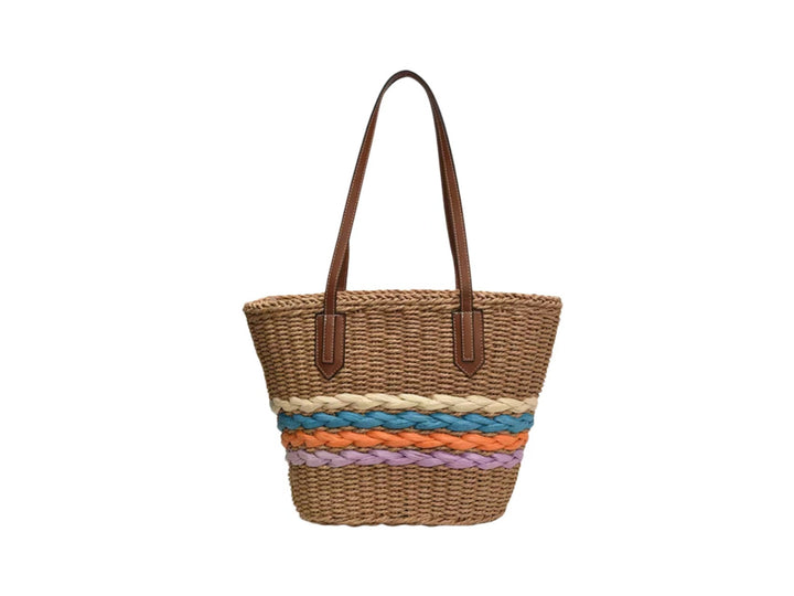Shoulder bag made of braided material with colorful detail Stornfield