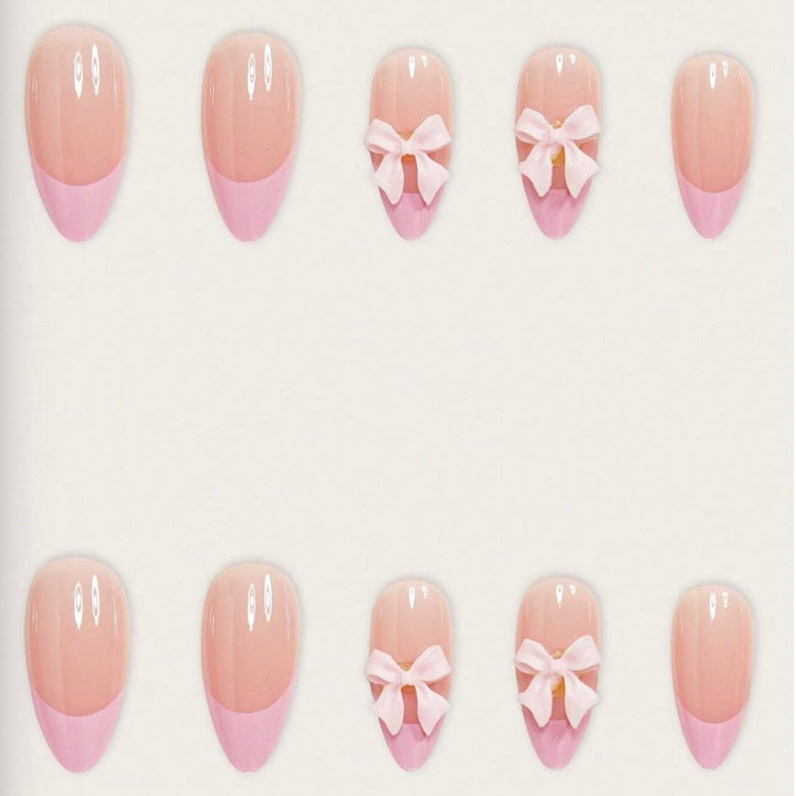 Nail art set with playful ribbons and shiny decorations Stornfield
