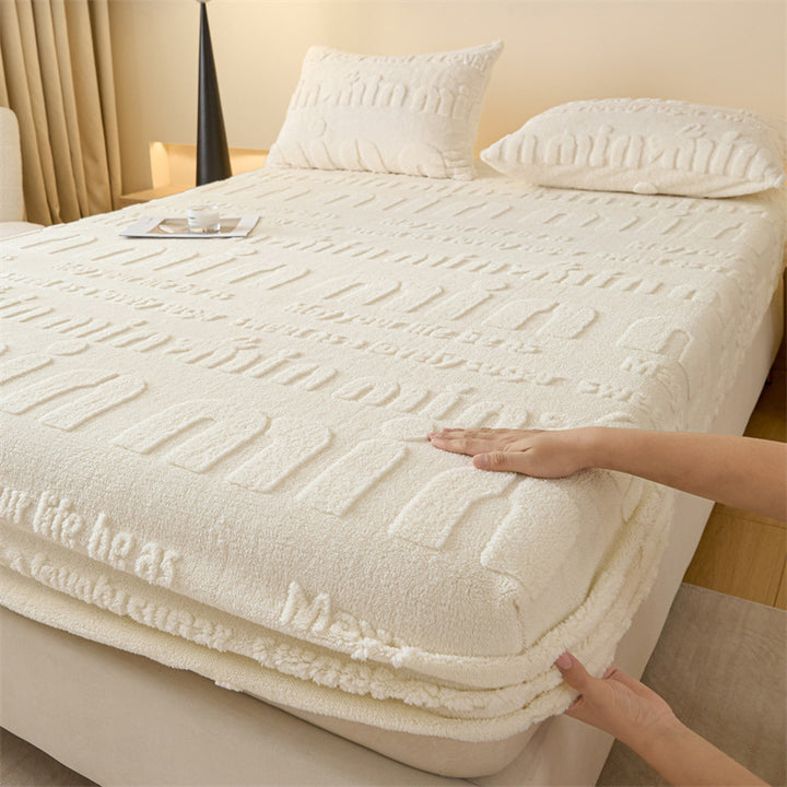 Ultra-Soft Textured Plush Bed Cover