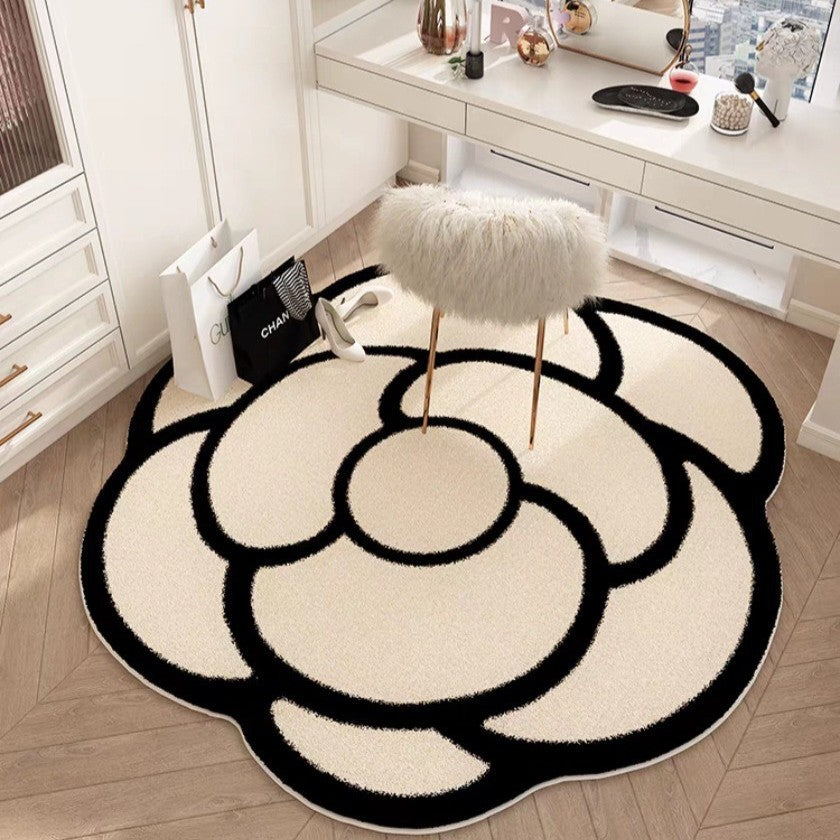 Floral Petal Shaped Area Rug