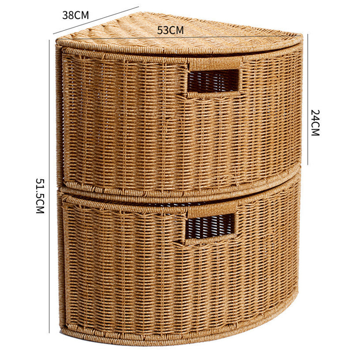 Corner Woven Storage Shelf Stornfield