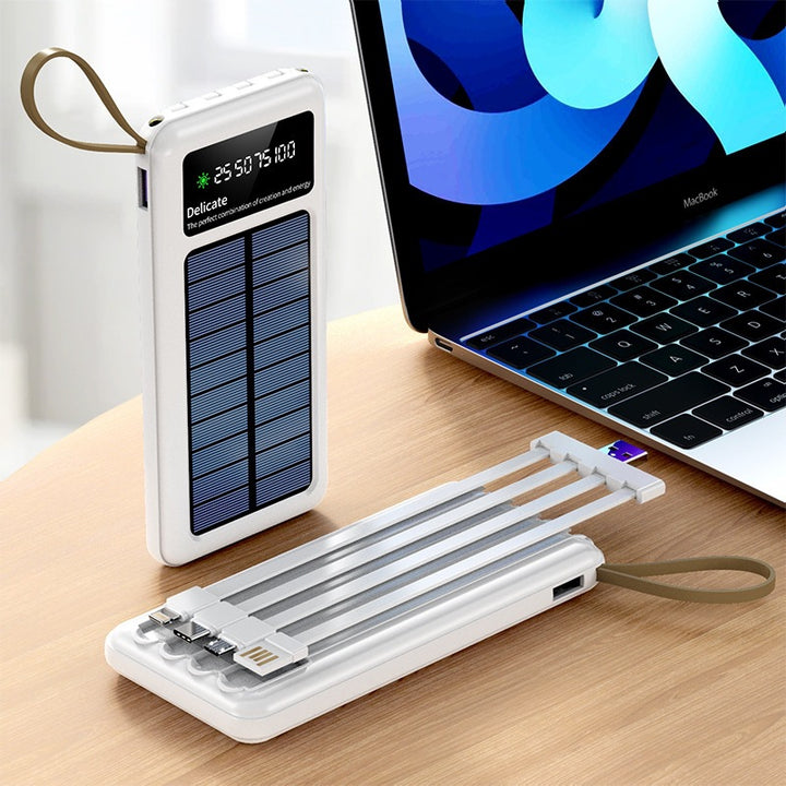 Solar-powered power bank with digital display and innovative fast charging function Stornfield