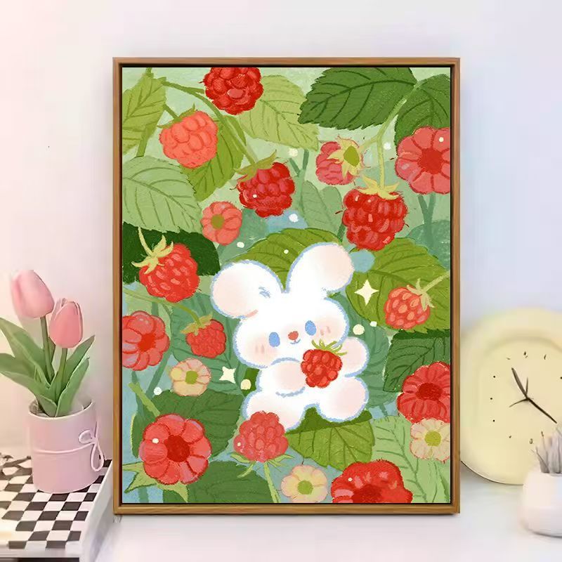 Cute Bunny-Themed Canvas Wall Art Stornfield