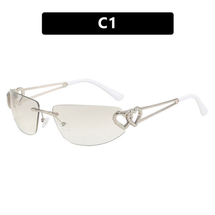 Women's Cat-Eye Sunglasses with Unique Heart Design and Protective UV Filter Stornfield