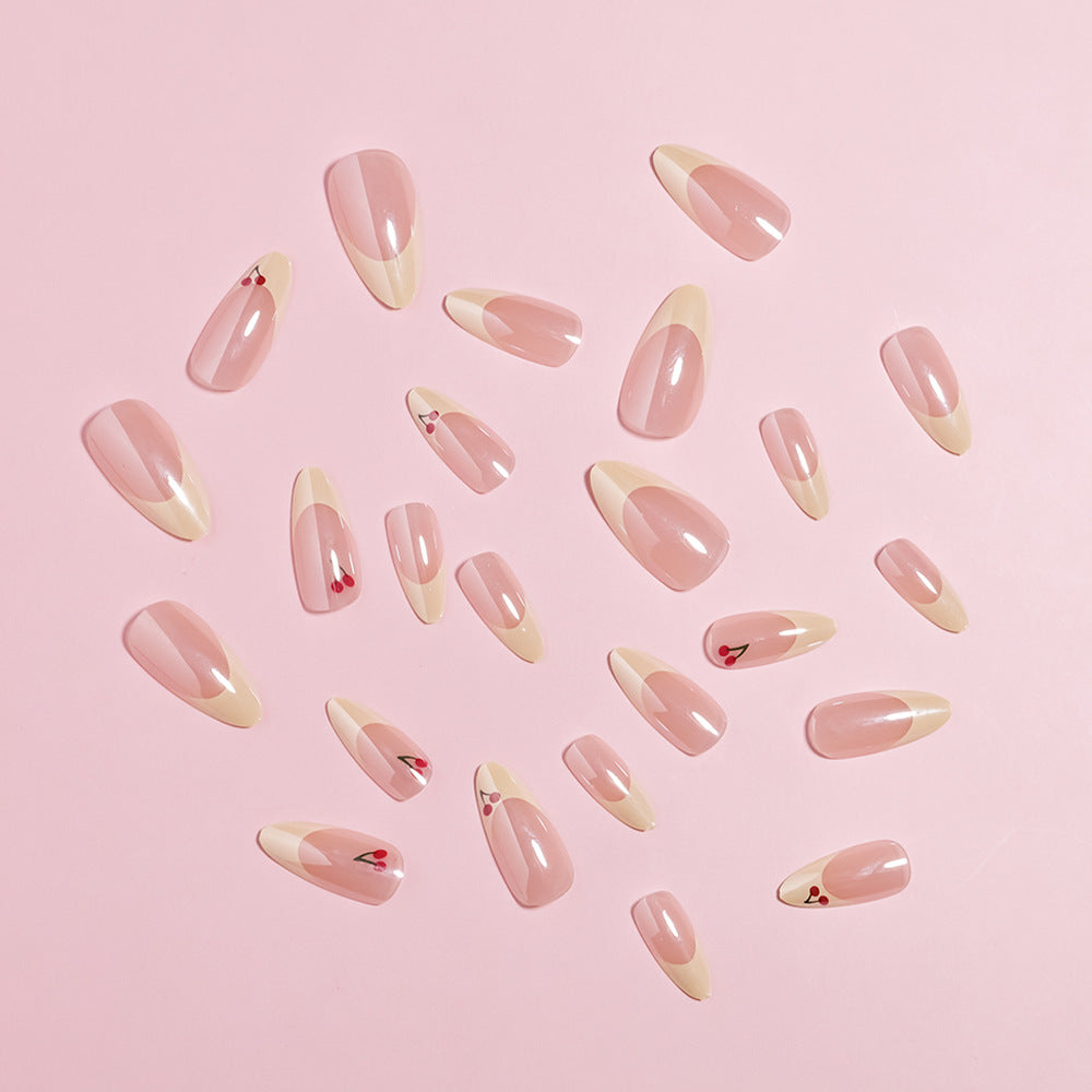 Cherry Blossom Accent Press-On Nails Stornfield