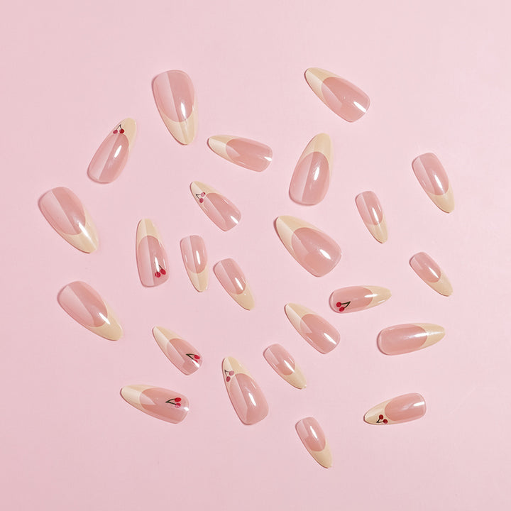 Cherry Blossom Accent Press-On Nails Stornfield