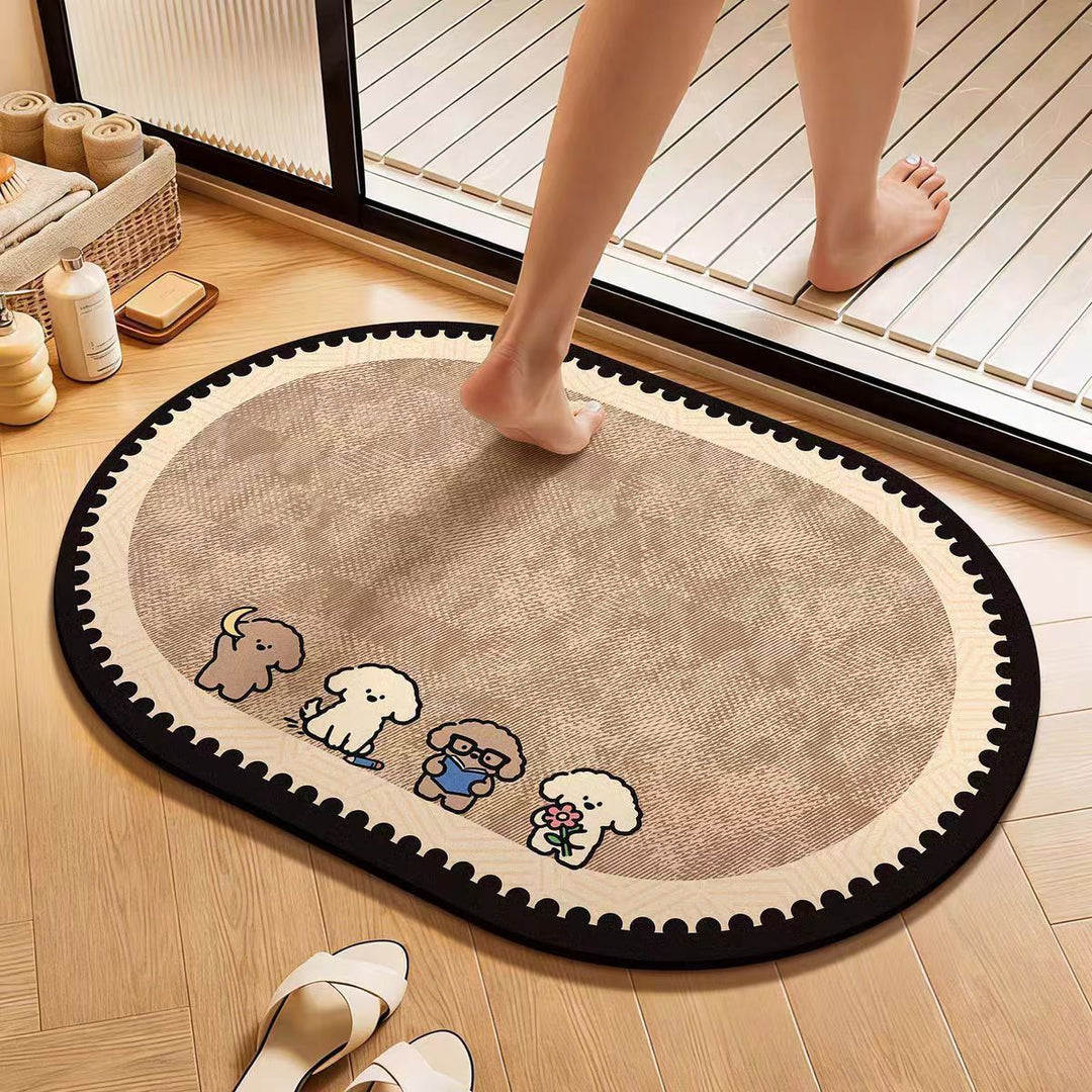 Cartoon-Themed Non-Slip Area Rug