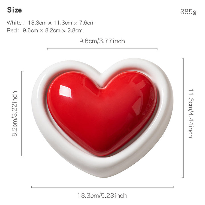 Heart shapes decorative bowl Stornfield