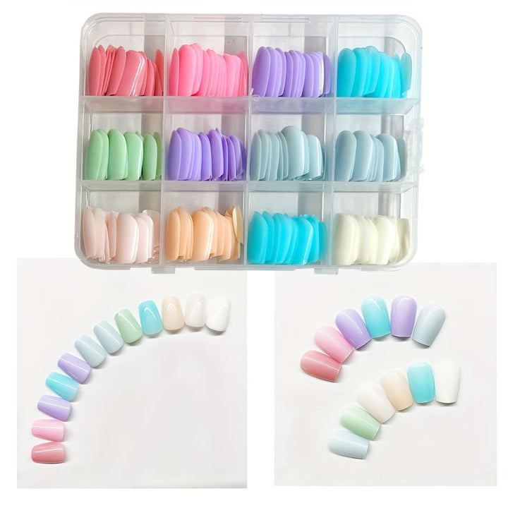 Press-On Nail Art Set with Assorted Shapes and Finishes Stornfield
