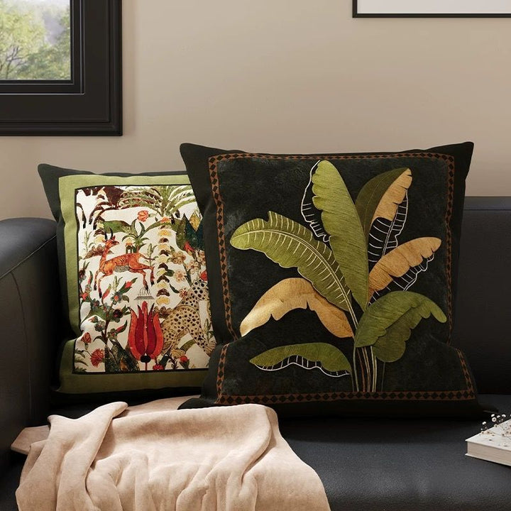 Artistic Animal Painting Throw Pillow