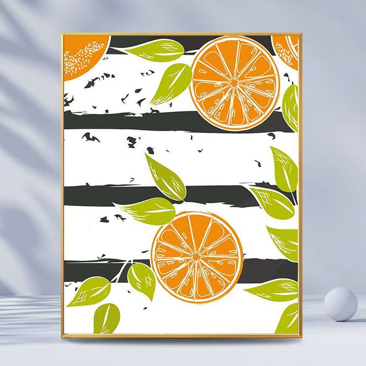 Citrus-Inspired Graphic Art Print Stornfield