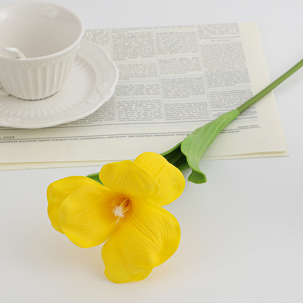 Artificial orchid flower branch with realistic details