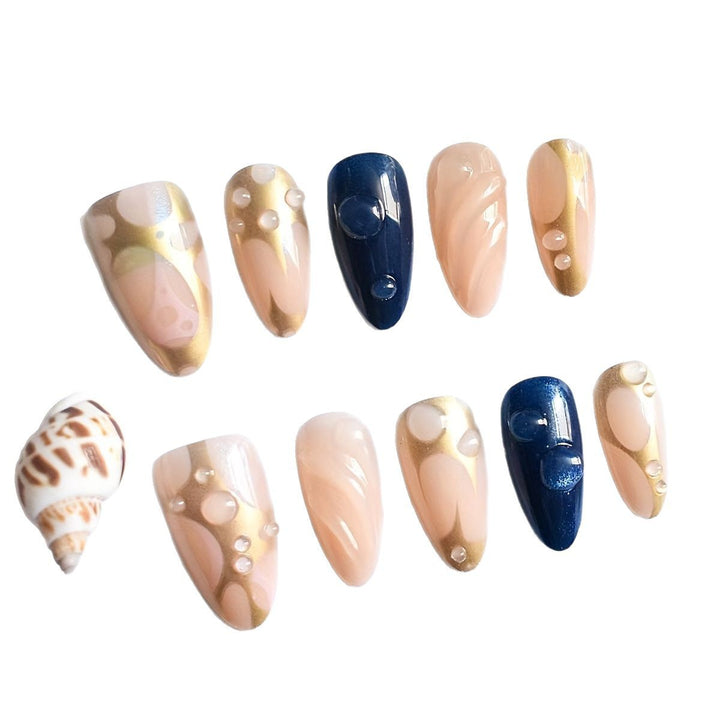 Romantic Floral Themed Press-On Nail Art Stornfield